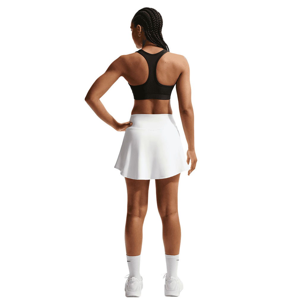 Nike Swoosh Medium Support Bra i sort bagfra