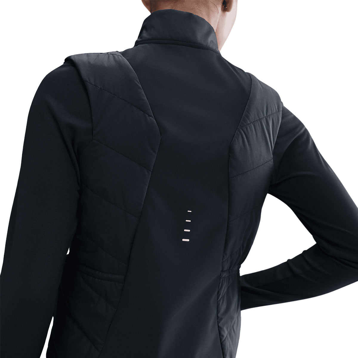 Nike Therma-FIT Swift Fill Vest til damer, sort, bagside med detaljer