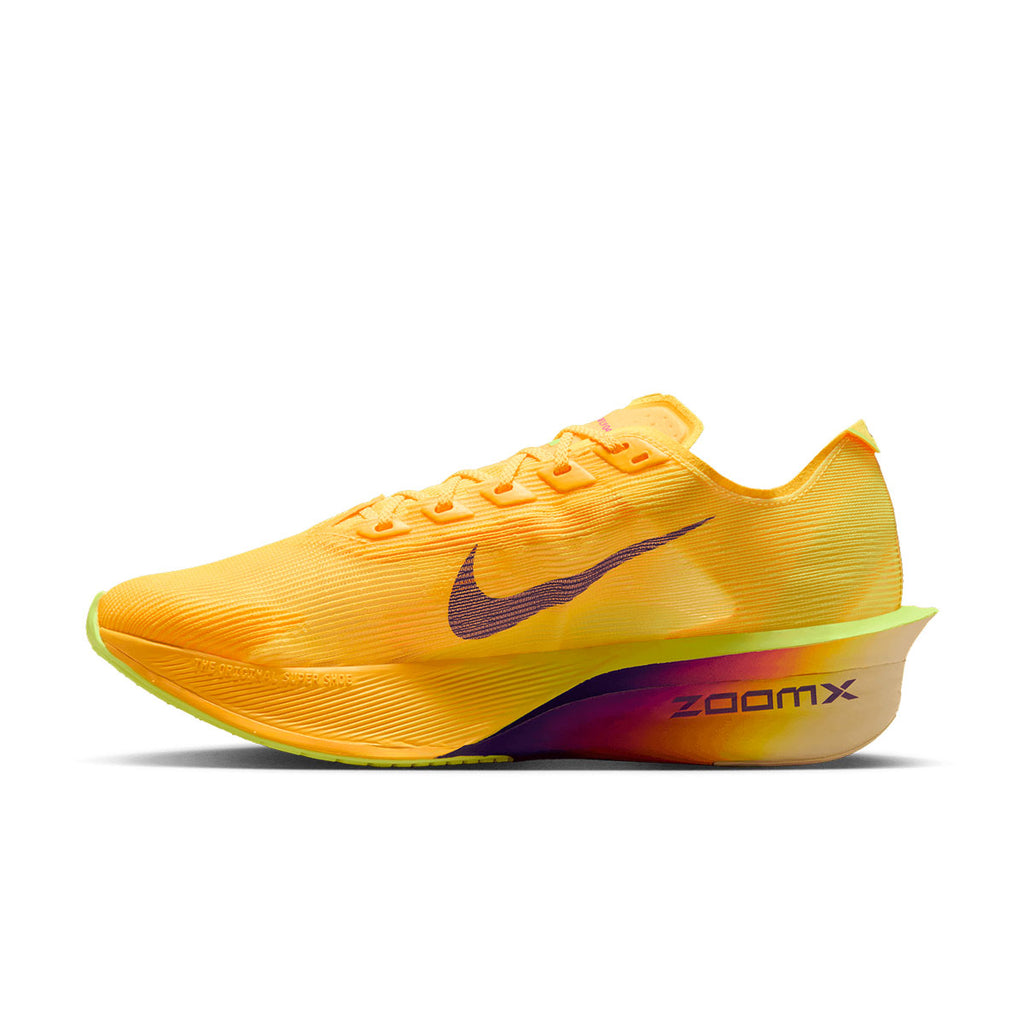 Nike ZoomX Vaporfly Next% 4 løbesko i gul og lilla farve