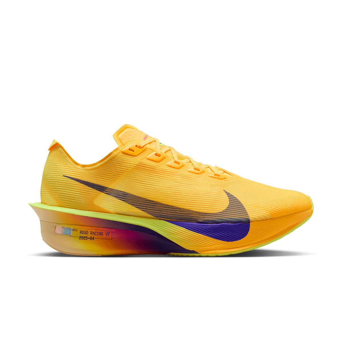 Nike ZoomX Vaporfly Next% 4 dame løbesko i gul og lilla farve