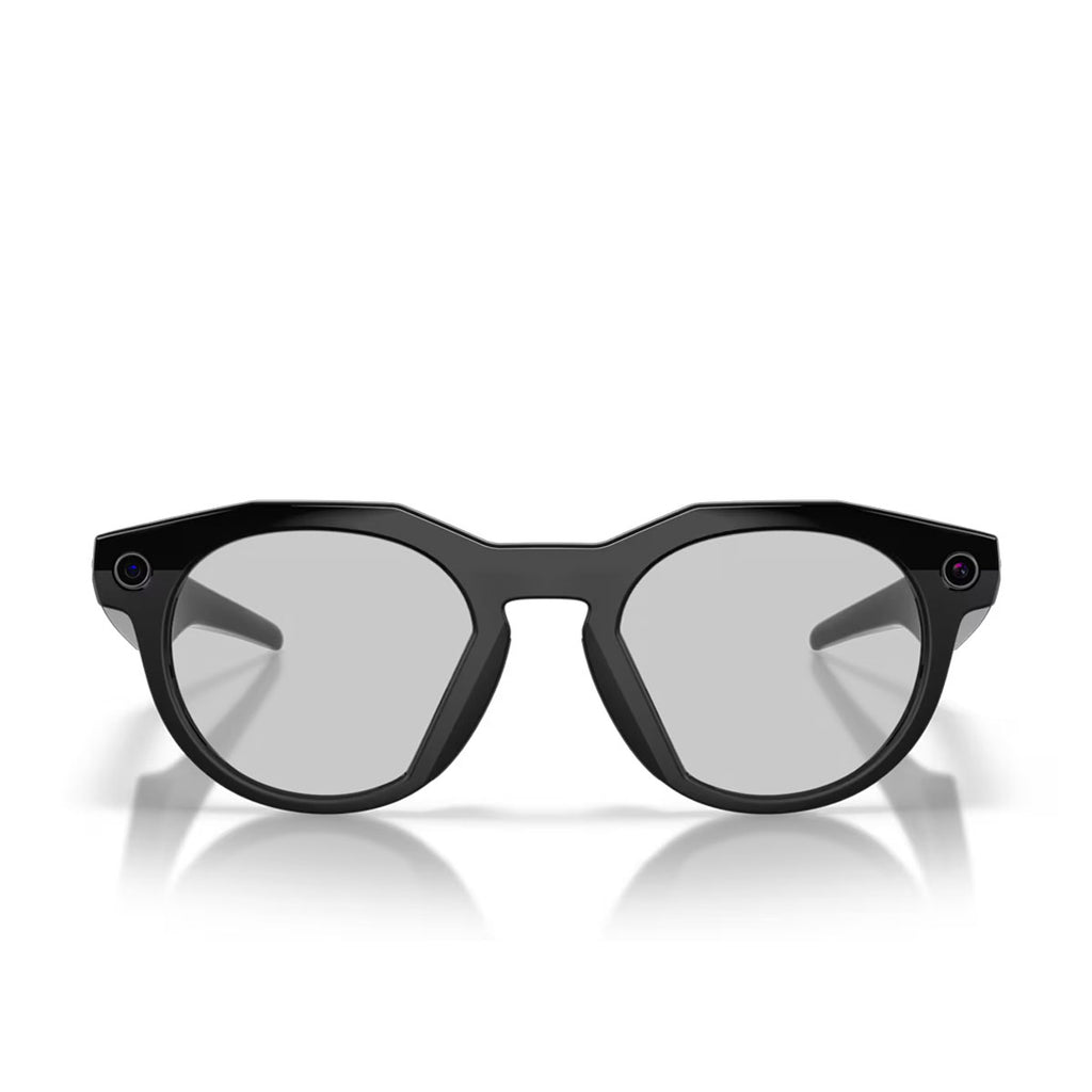 Sorte briller med overgangslinser og moderne design