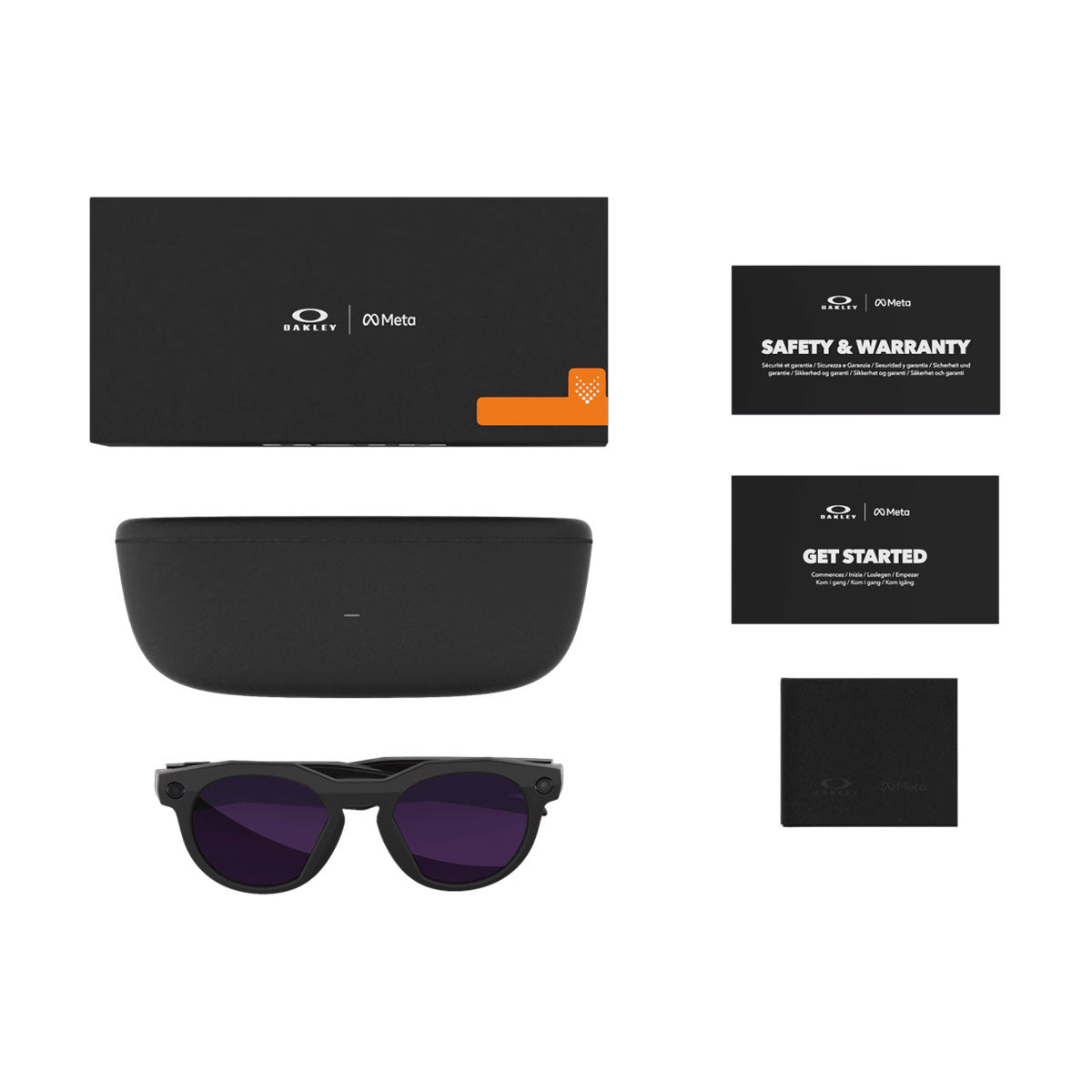 Oakley Meta HSTN solbriller med amethyst linser og etui