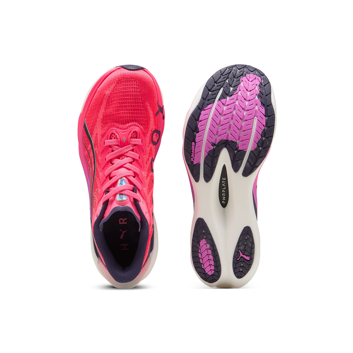 Puma Deviate NITRO 4 Hyrox dame løbesko i pink og sort