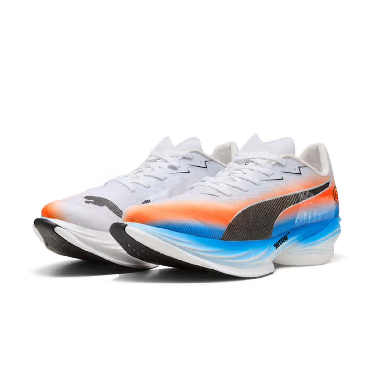 Puma Fast-R NITRO Elite 3 Ekiden løbesko i hvid og orange