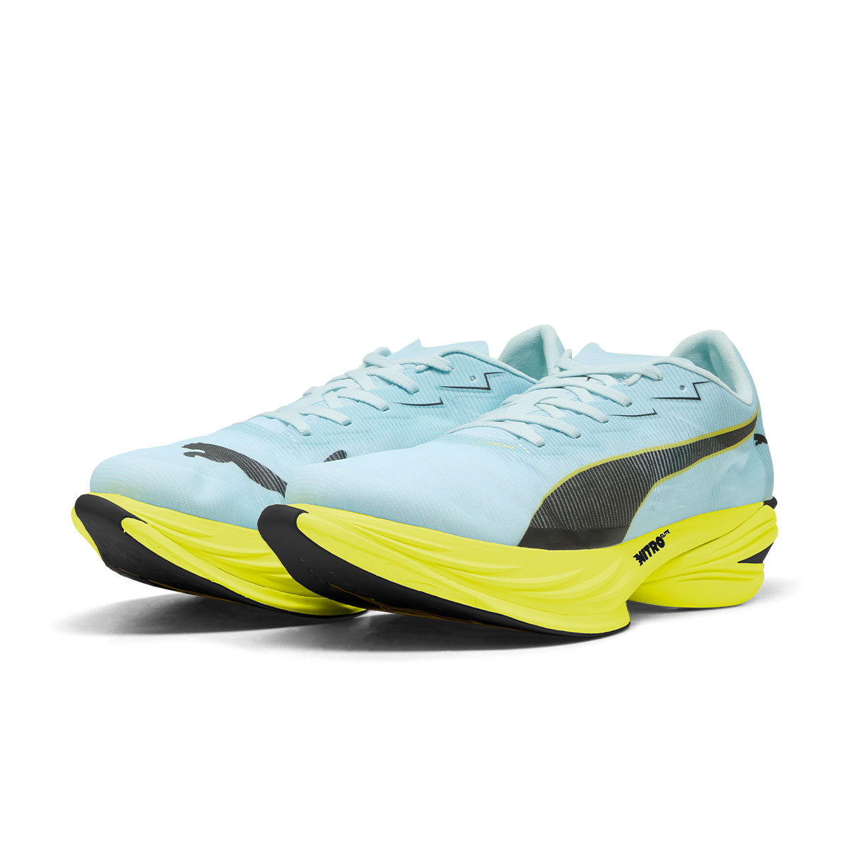 Puma Fast-R NITRO Elite 3 herre løbesko i lyseblå og gul