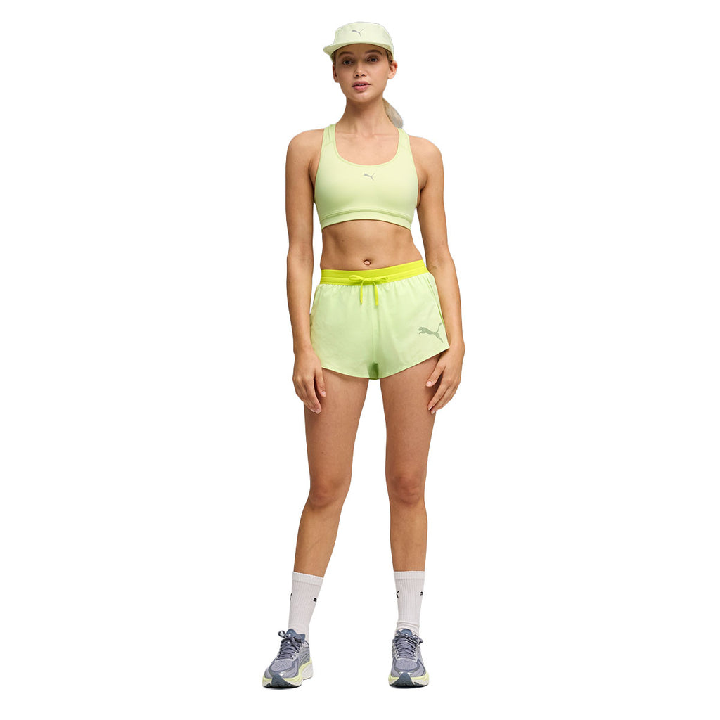 Lys grøn Puma Lightspeed Ultraweave 2" split shorts til damer