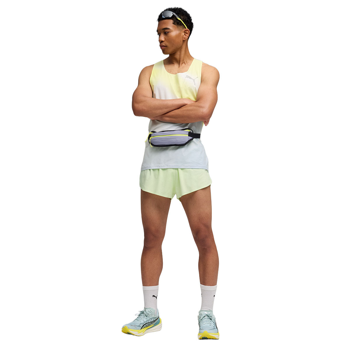 Puma Lightspeed Ultraweave 2" split shorts til mænd i lyse farver