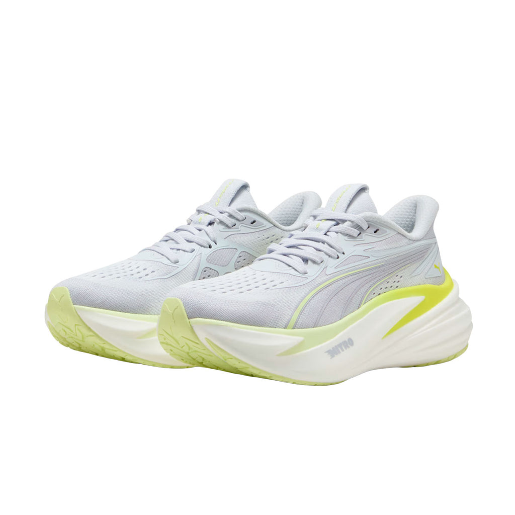 Puma MagMax NITRO 2 Dame løbesko i grå og gul