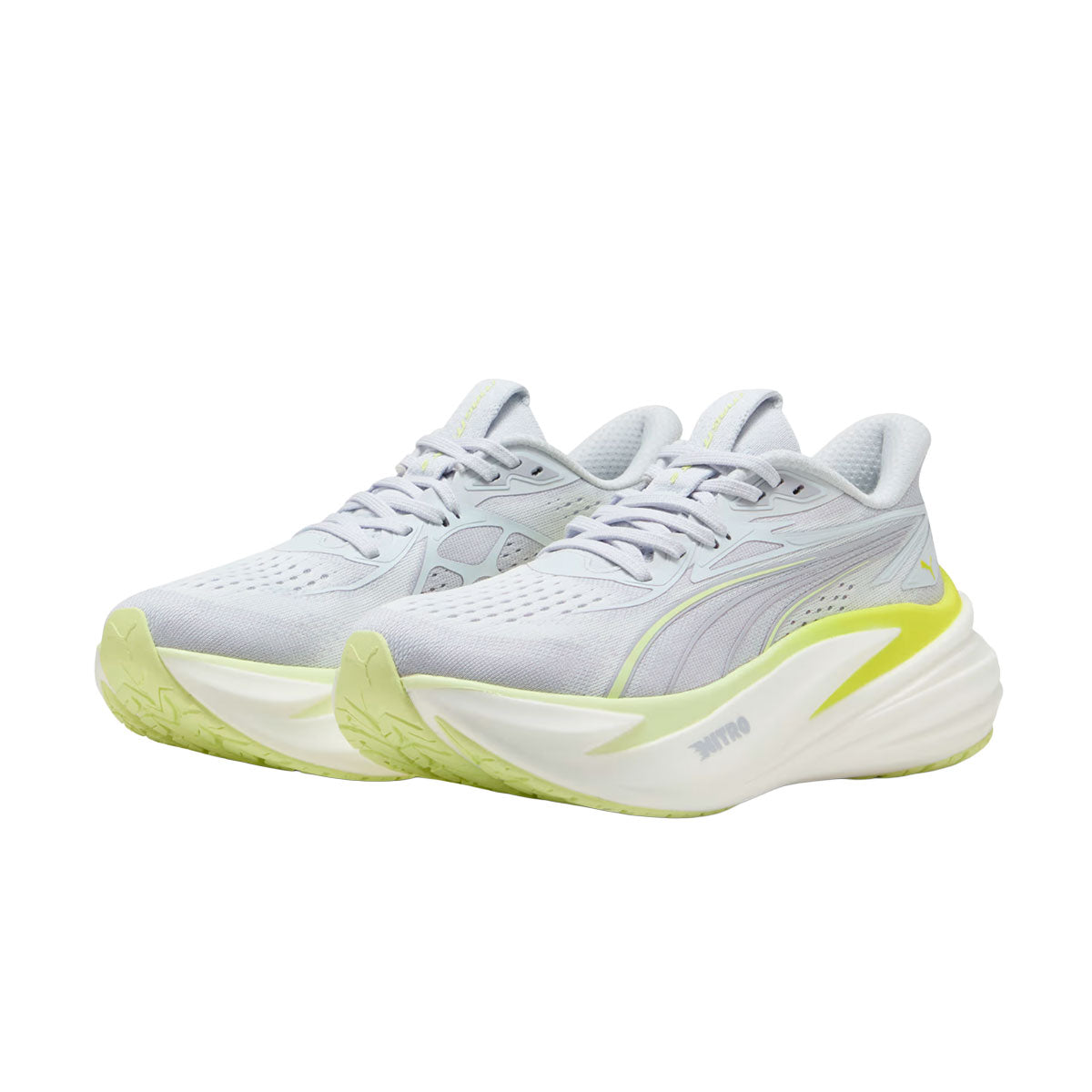 Puma MagMax NITRO 2 Dame løbesko i grå og gul
