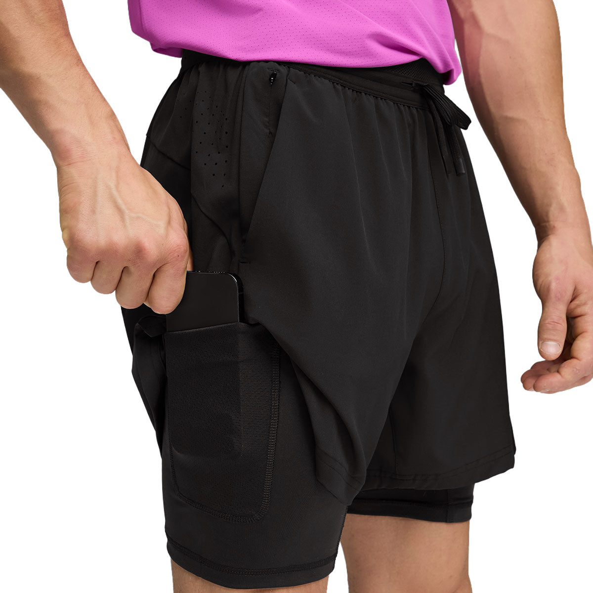 Puma x Hyrox Dryelite 2in1 shorts med lomme til telefon