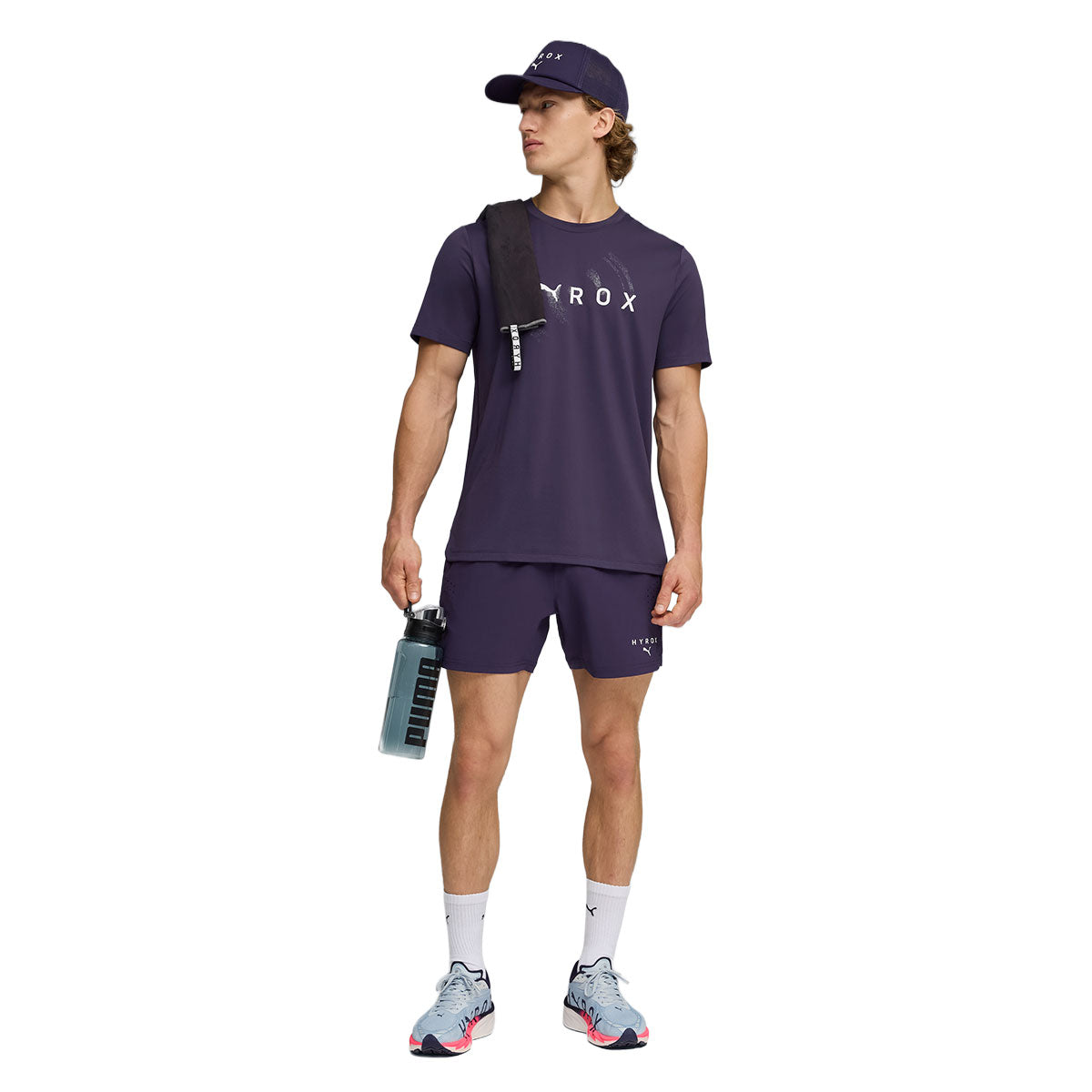 Puma x Hyrox Dryelite 5" shorts til mænd i mørkeblå