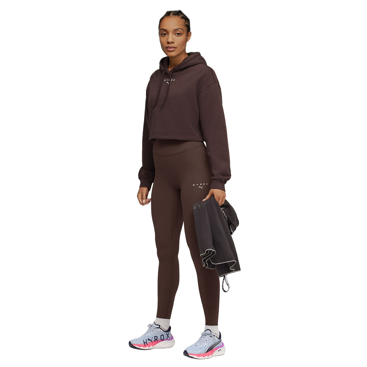 Puma x Hyrox Shapelux 7/8 lang tight til damer i brun