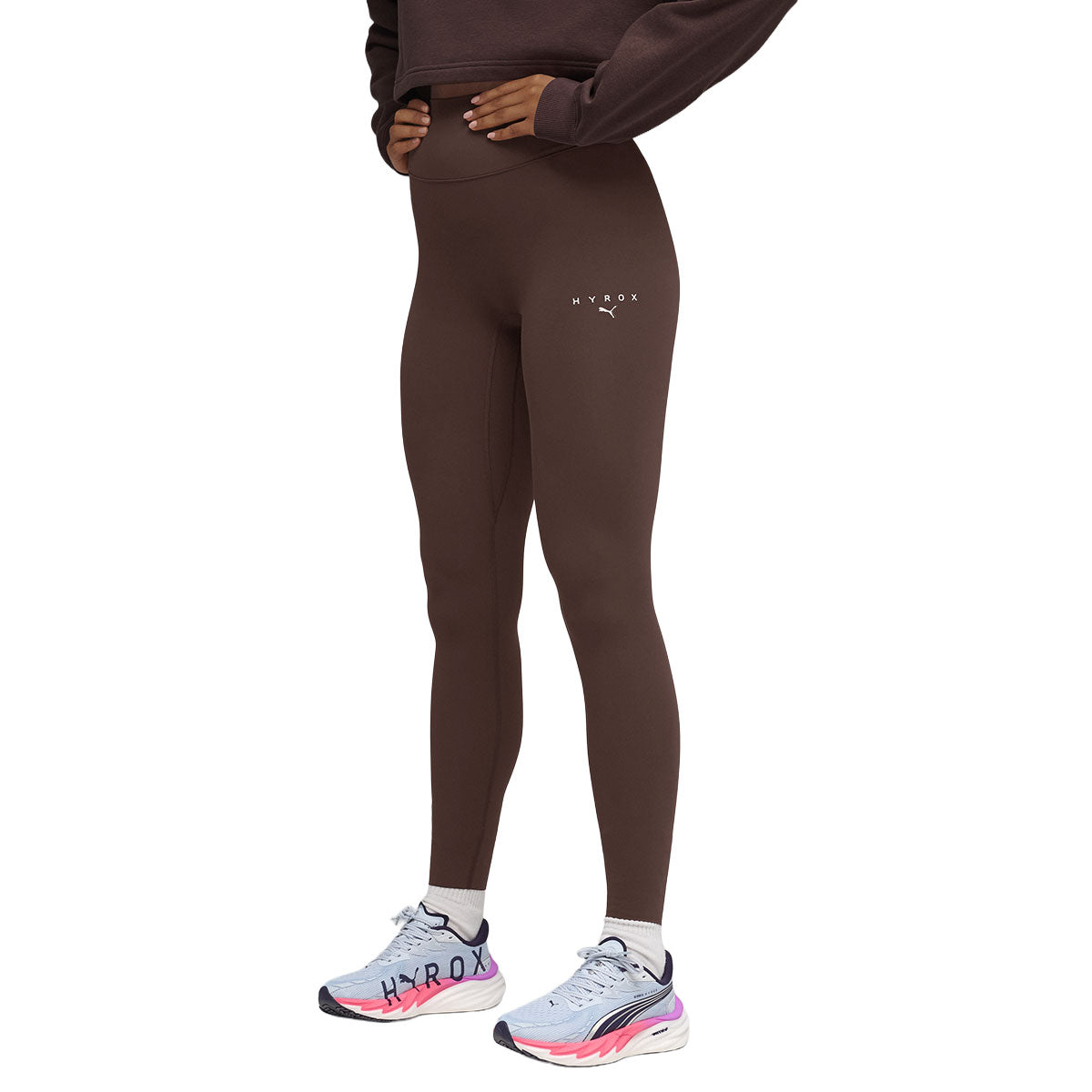 Puma x Hyrox Shapelux 7/8 tights til damer i brun