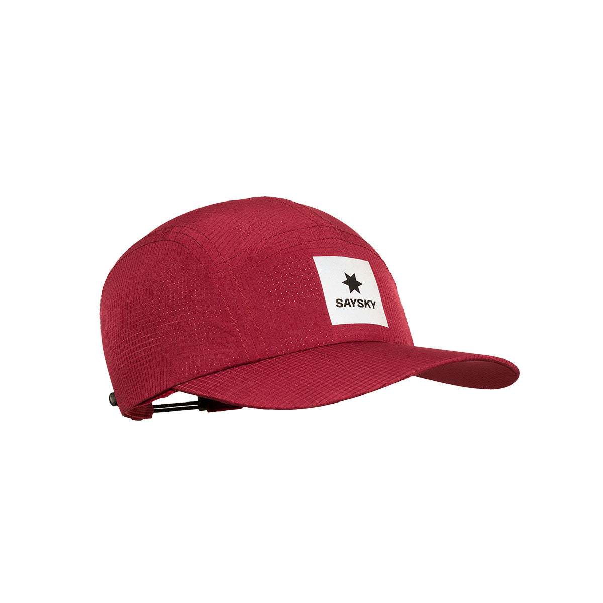 Rød Saysky Flow cap med logo på fronten