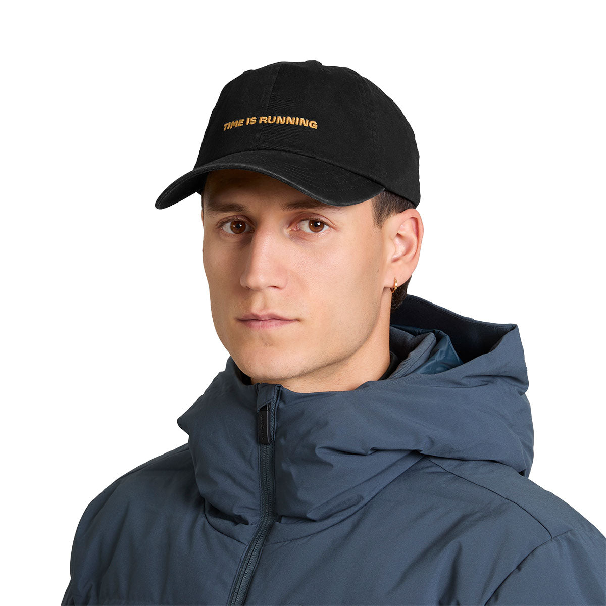 Saysky Everyday Cap sort hovedbeklædning med skrift foran