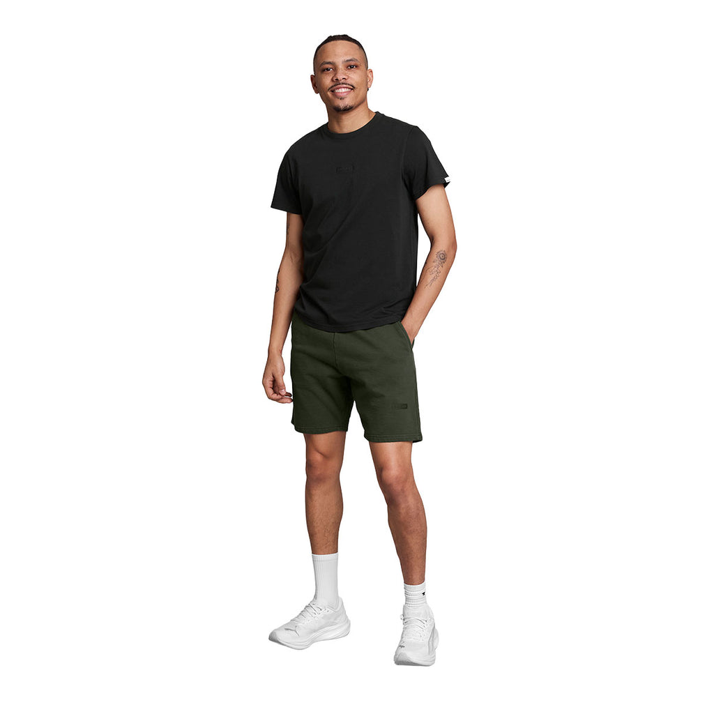 Mørk sort Saysky t-shirt med rund hals på mand