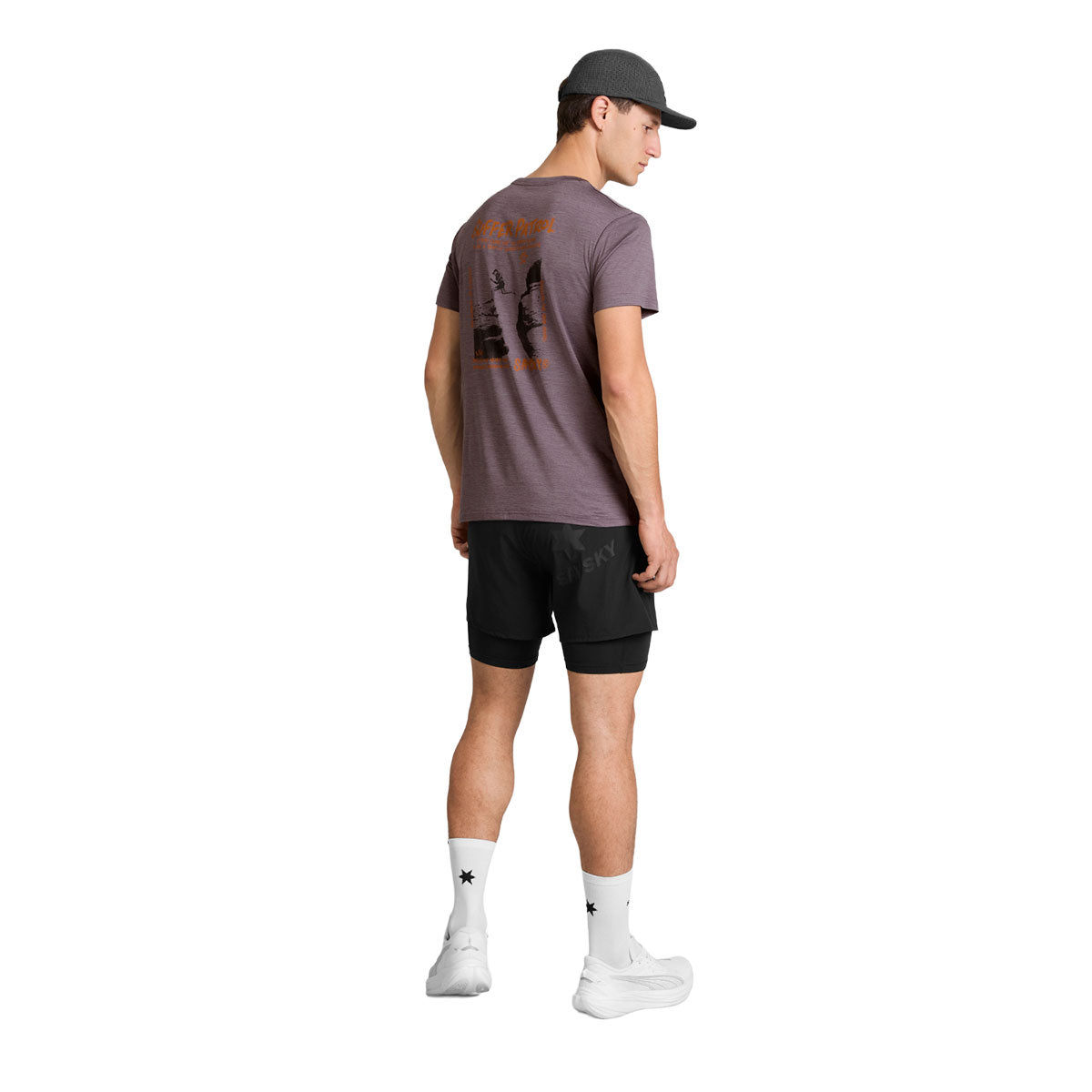 Saysky Statement Pace T-shirt med grafisk tryk på ryggen
