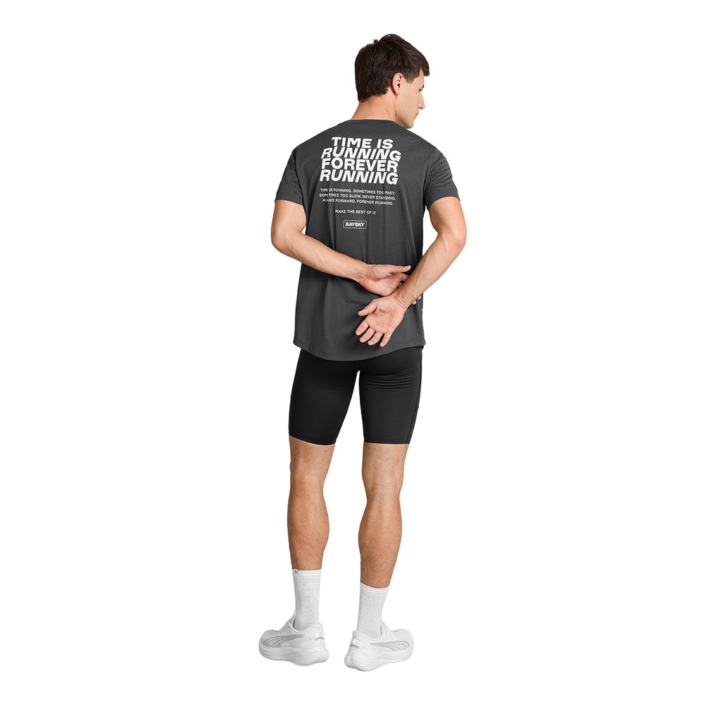 Saysky Statement Combat Pro T-shirt med teksttryk på ryggen