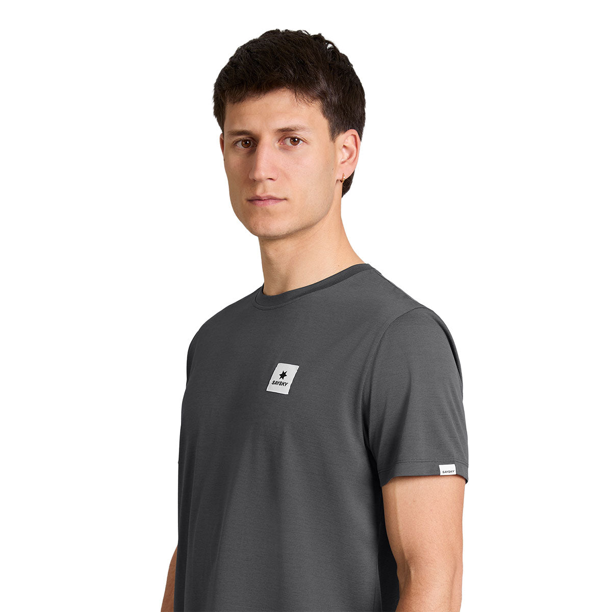 Saysky Statement Combat Pro T-shirt i grå med logo på bryst og ærme
