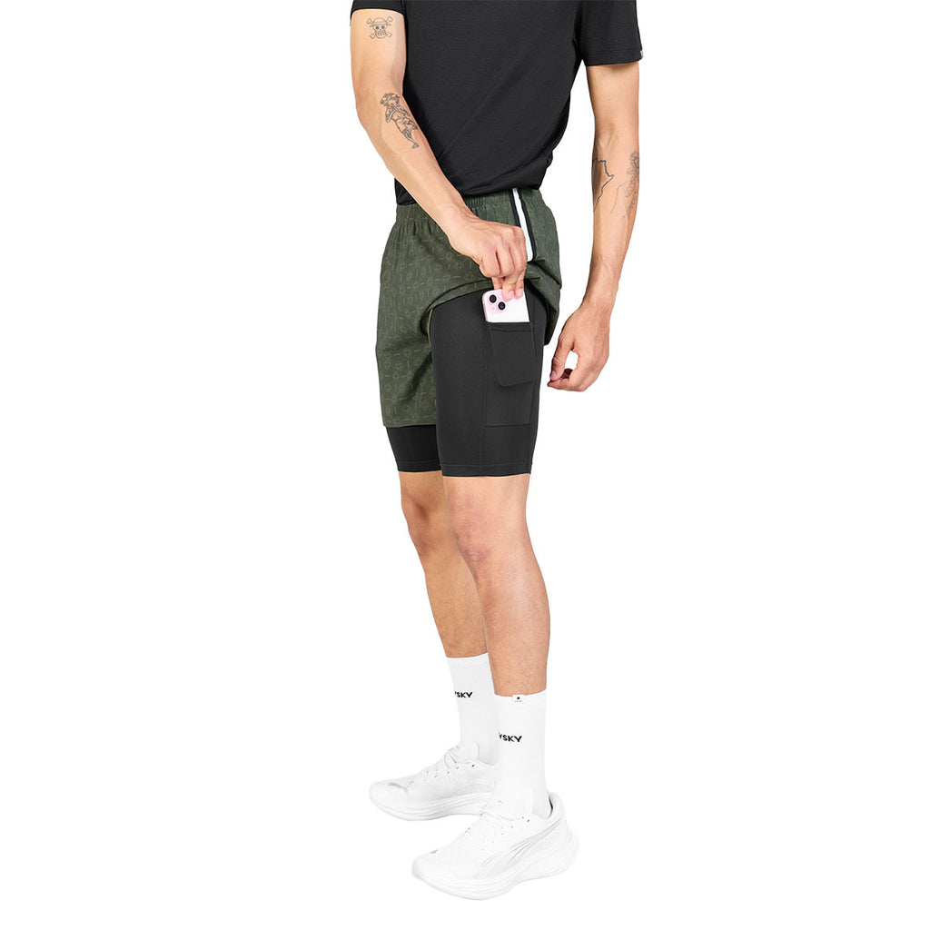 Saysky Couture Pace 2 in 1 Shorts 5inch herre
