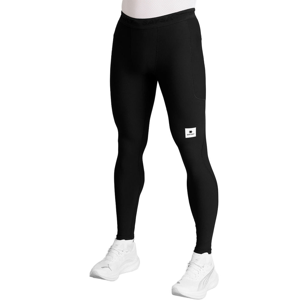 Saysky Combat+ rib lang tight i sort med sidelomme