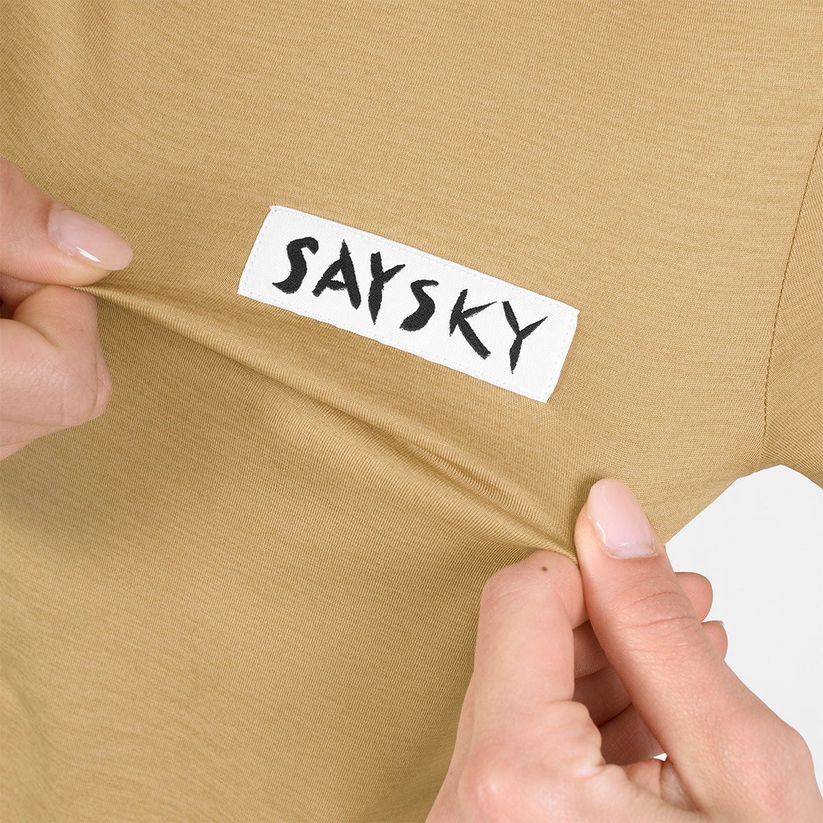 Saysky Tiger Pace t-shirt med logo-label og rund halsudskæring