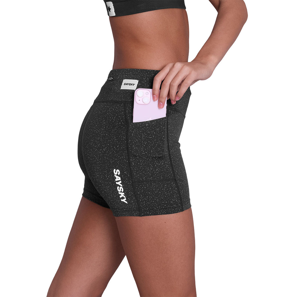 Saysky Universe Combat+ korte tights 4" til dame med lommepanel