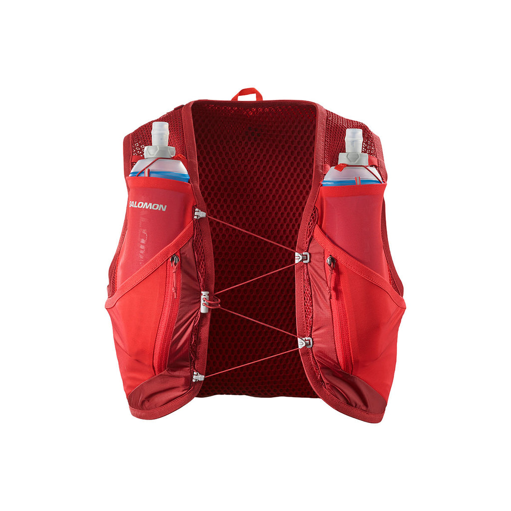 Salomon Active Skin 12 Set taske i rød med to vandflasker