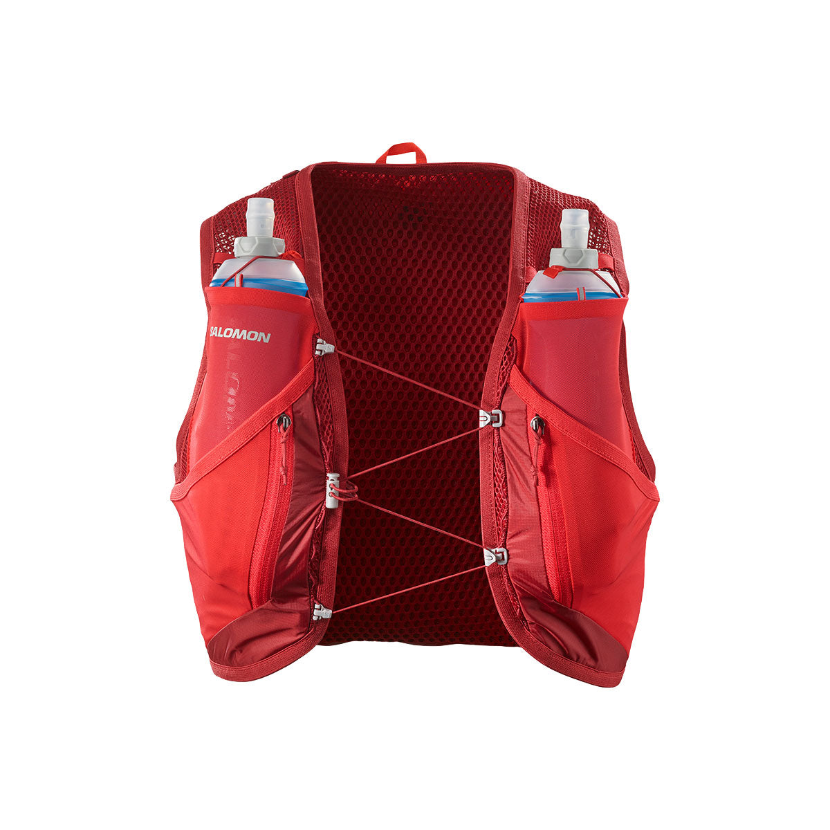 Salomon Active Skin 12 Set taske i rød med to vandflasker