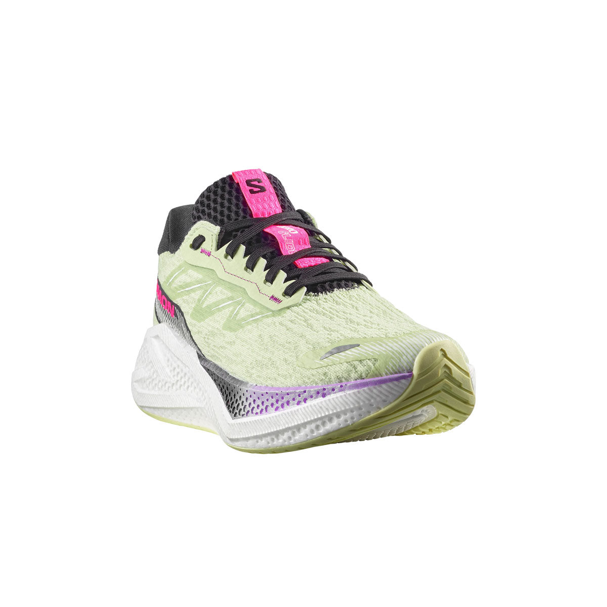 Salomon Aero Glide 4 Dame løbesko i grøn og pink