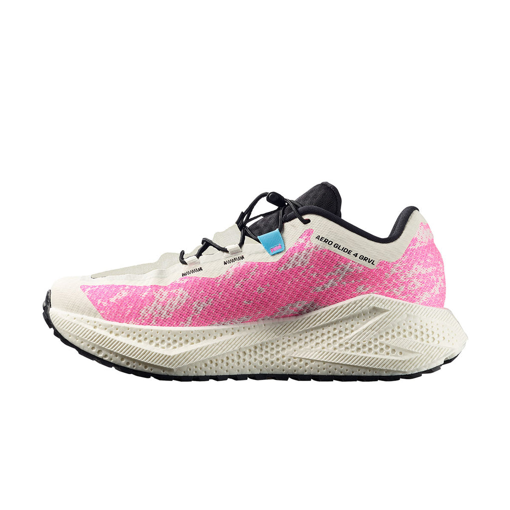 Salomon Aero Glide 4 GRVL herre løbesko i hvid og pink