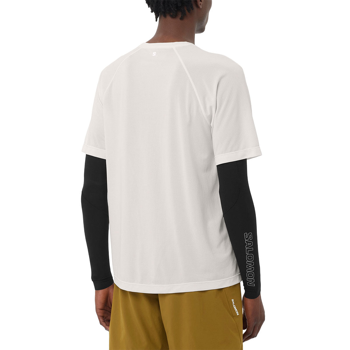 Hvid Salomon SHKout Core T-shirt til mænd med lange ærmer