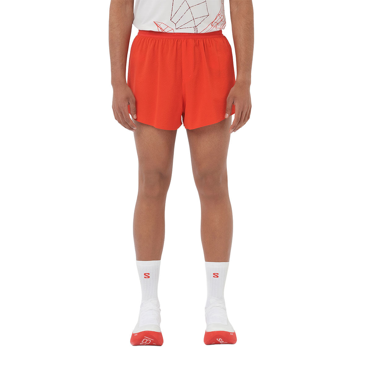 Røde Salomon Sense Aero Split 3" shorts til mænd