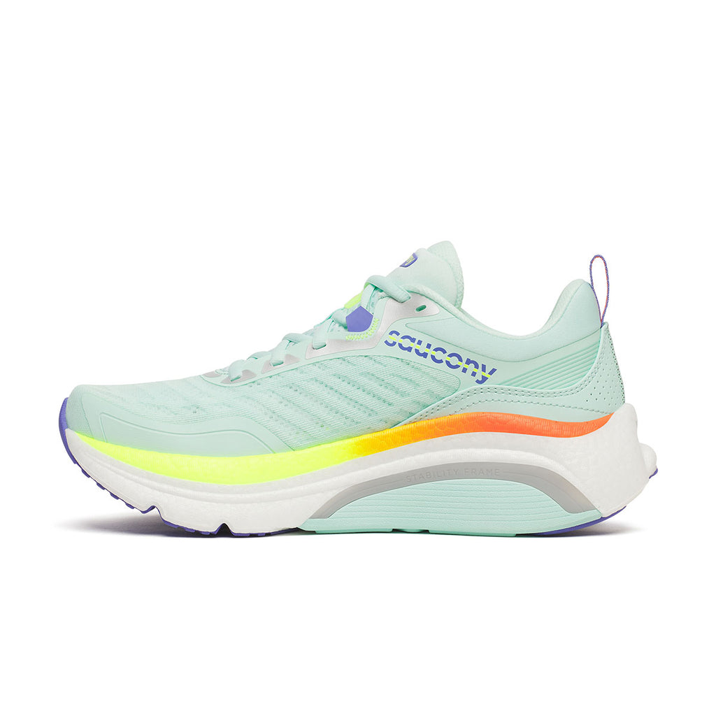 Saucony Omni 23 ST dame løbesko i mint med mesh og snørebånd