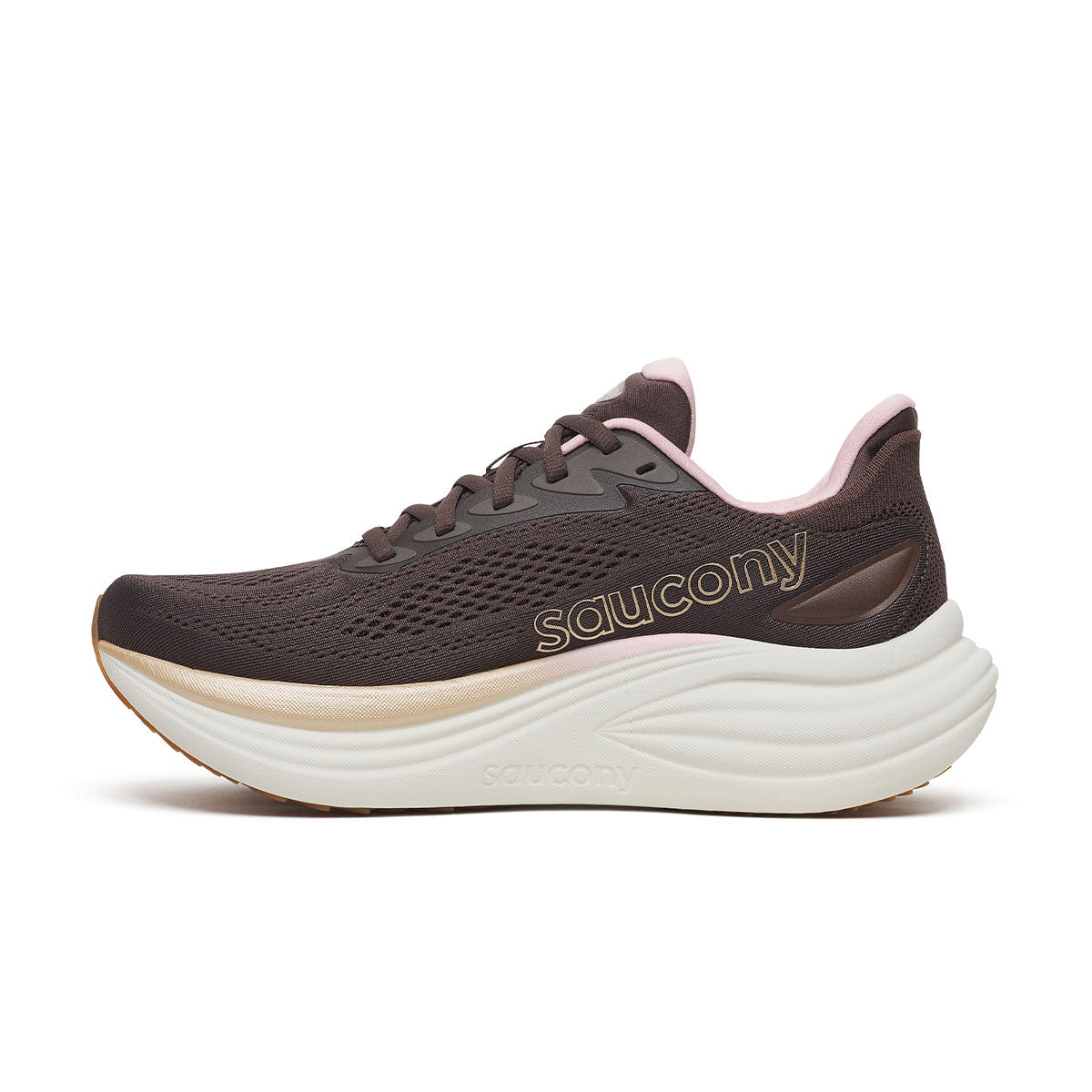 Saucony Triumph 24 Dame løbesko i brun og rosa farve