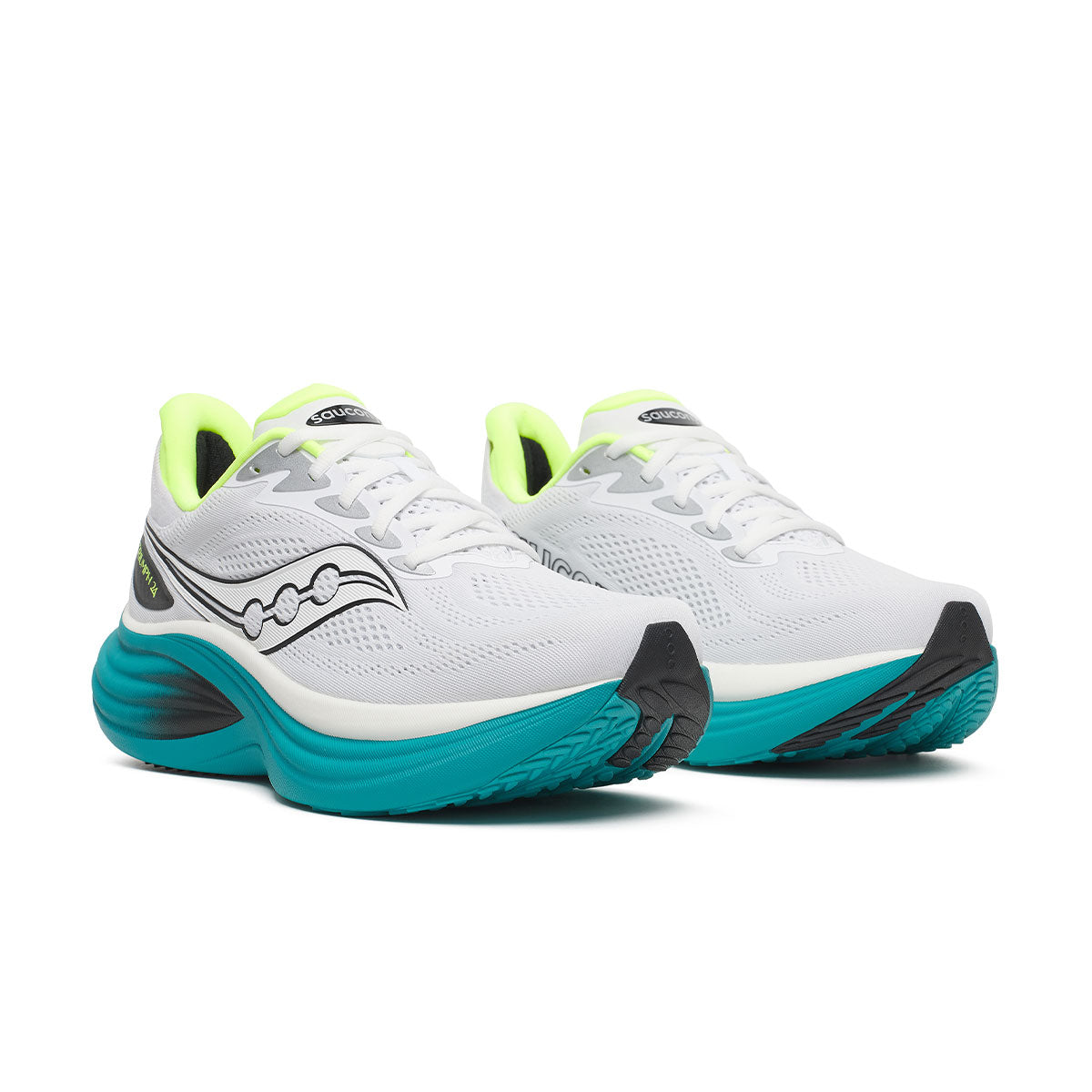 Saucony Triumph 24 Herre løbesko i hvid og turkis