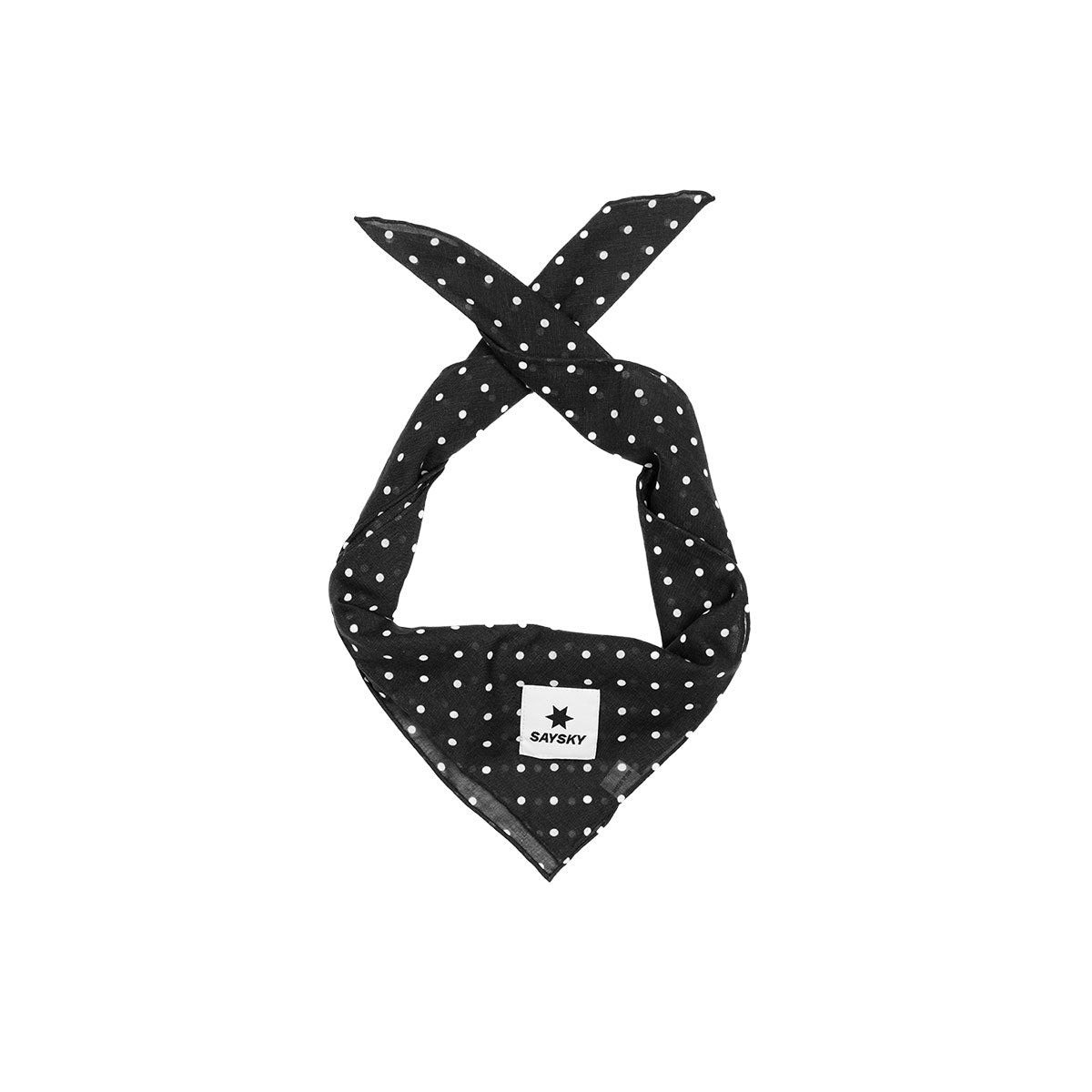 Saysky bandana med hvide prikker og logo