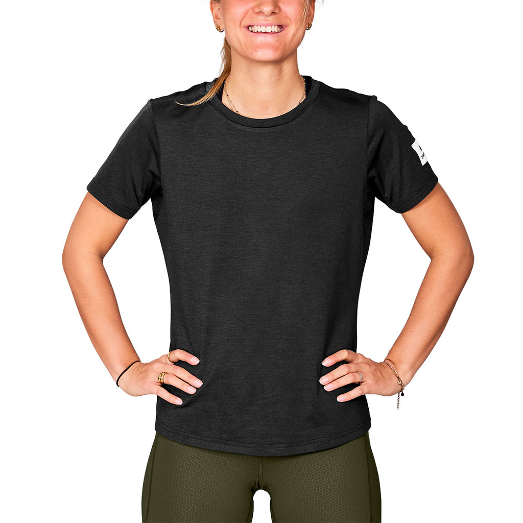 Saysky Clean Pace T-shirt til damer i sort farve