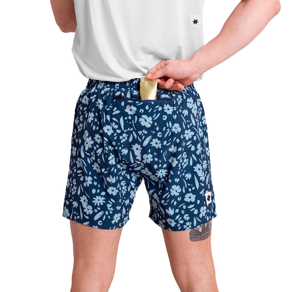 Saysky Flower Pace Shorts 5'' med blomsterprint og baglomme