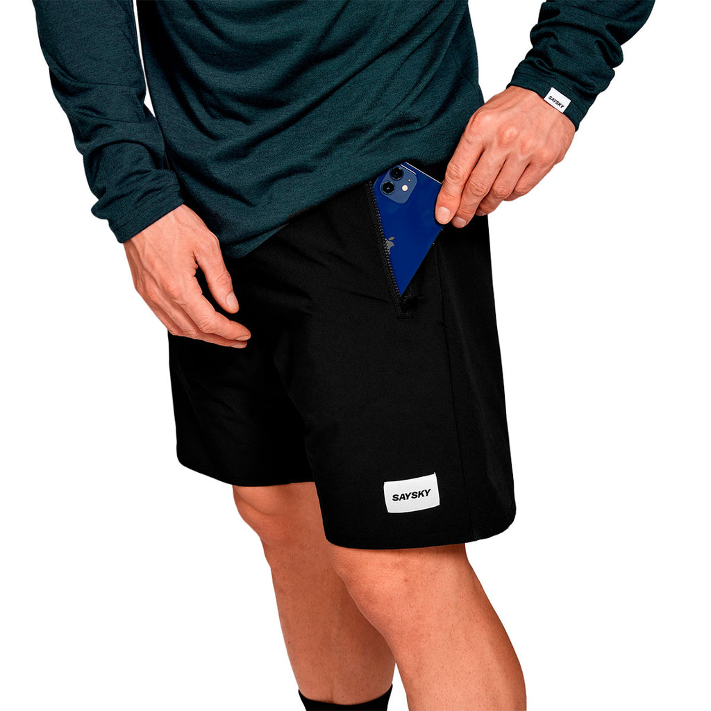 Saysky Motion Shorts 8'' til mænd med lomme til telefon