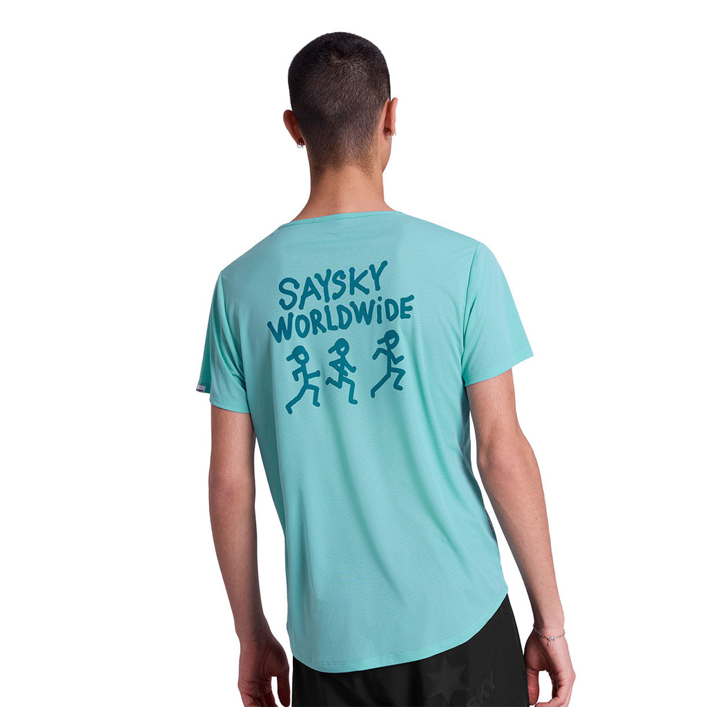 Saysky Statement Flow T-shirt med grafik på ryggen