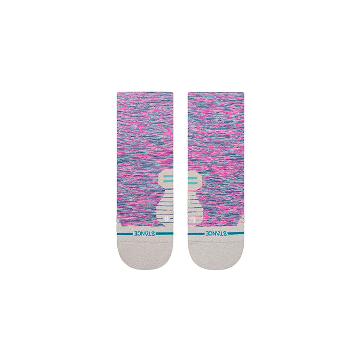 Stance Marshy Light Quarter strømper med farverigt mønster