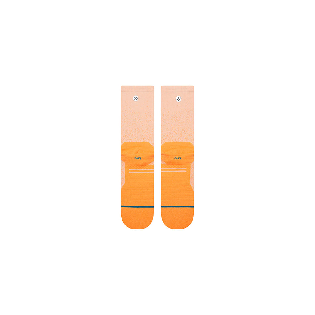 Stance Powder Split Light Crew strømper i orange og lyserød