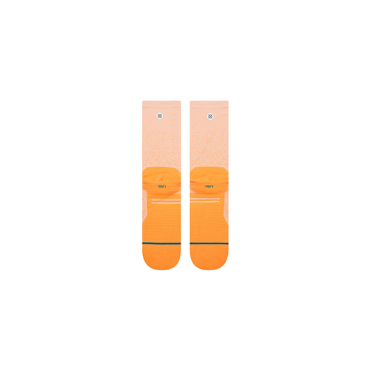 Stance Powder Split Light Crew strømper i orange og lyserød