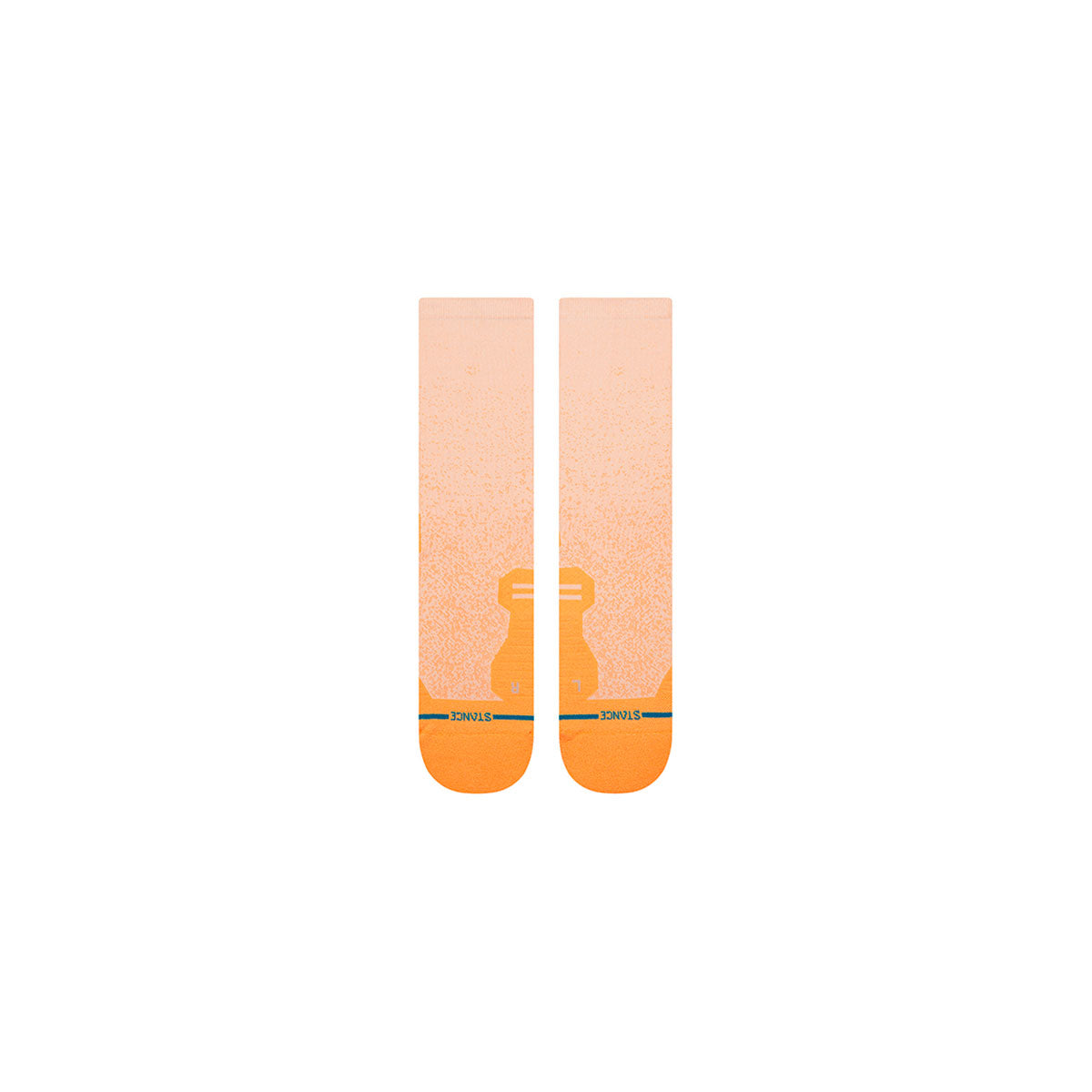 Stance Powder Split Light Crew strømper i orange med gradient design