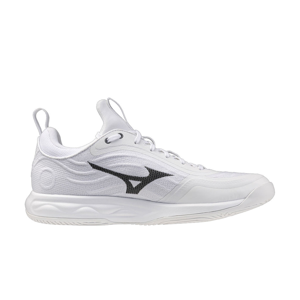 Mizuno Wave Luminous Elite indendørssko i hvidt og gråt design