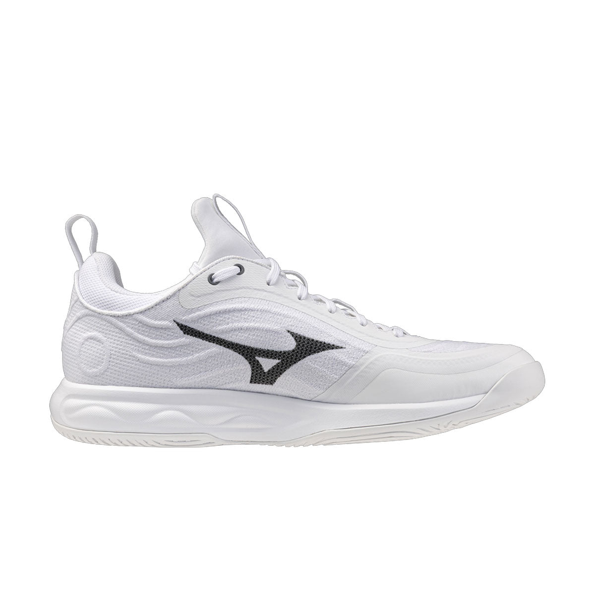 Mizuno Wave Luminous Elite indendørssko i hvidt og gråt design