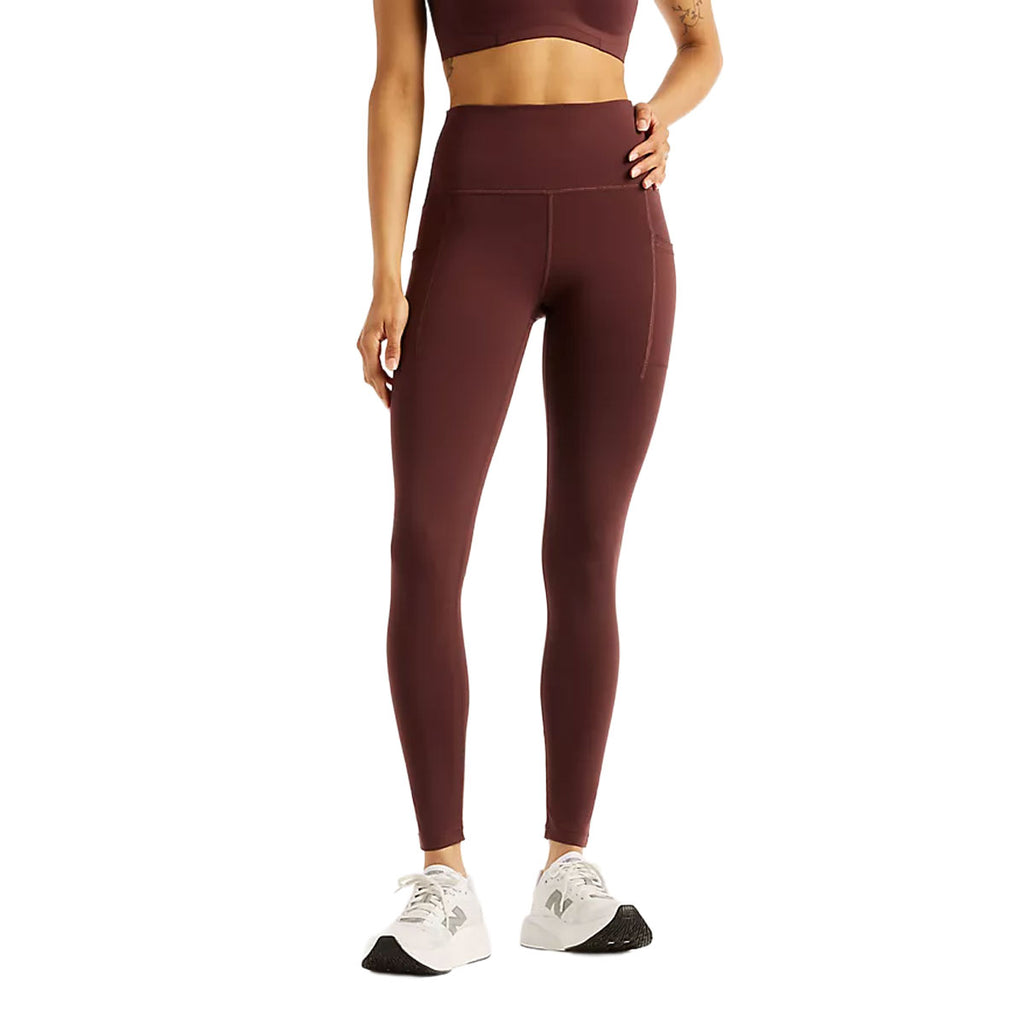New Balance Sleek Pocket High Rise Legging 27 inch Dame