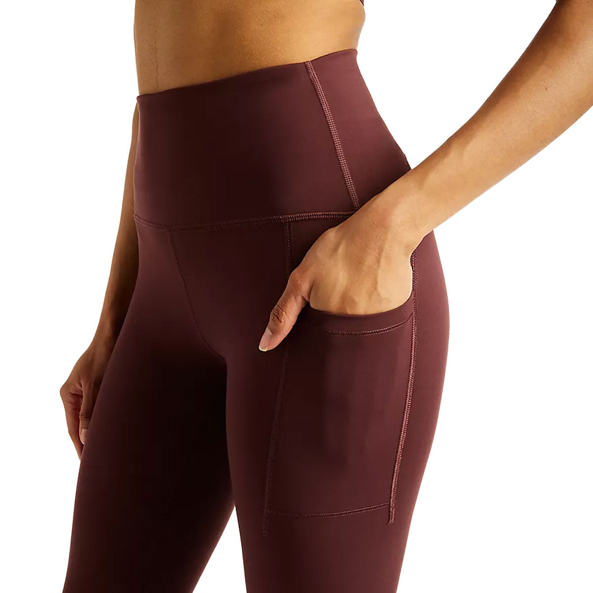 New Balance Sleek Pocket High Rise Legging 27 inch Dame