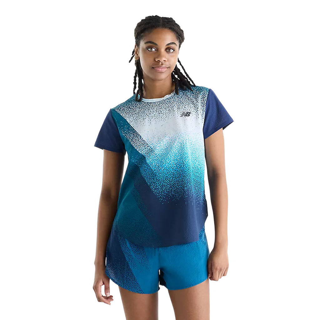 New balance Race Day Ultra Light Printed T-shirt Dame